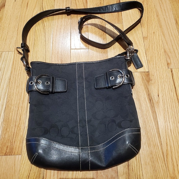Coach Soho Canvas and Leather Crossbody - Picture 1 of 7